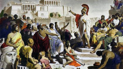 Athenian-politician-Pericles-in-front-of-the-Assemly-by-painter-Philipp-Foltz-19-century